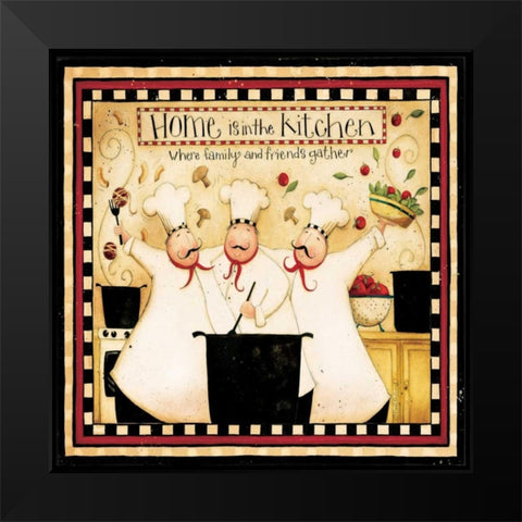 Home Kitchen Black Modern Wood Framed Art Print by DiPaolo, Dan