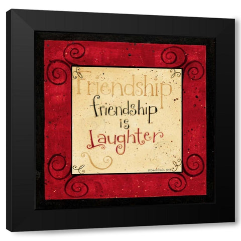 Friendship Black Modern Wood Framed Art Print by DiPaolo, Dan