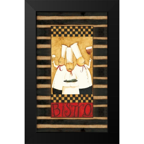 Our Bistro Black Modern Wood Framed Art Print by DiPaolo, Dan