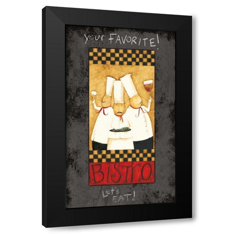 New Bistro Black Modern Wood Framed Art Print by DiPaolo, Dan