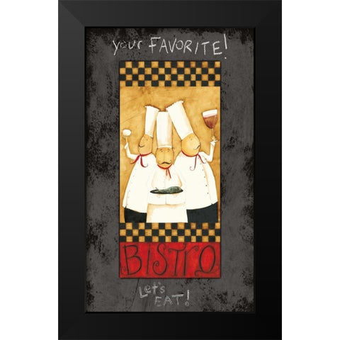 New Bistro Black Modern Wood Framed Art Print by DiPaolo, Dan