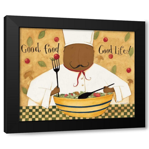 Good Food Black Modern Wood Framed Art Print by DiPaolo, Dan
