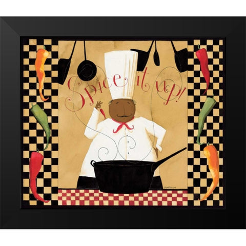 Spice It Up Black Modern Wood Framed Art Print by DiPaolo, Dan