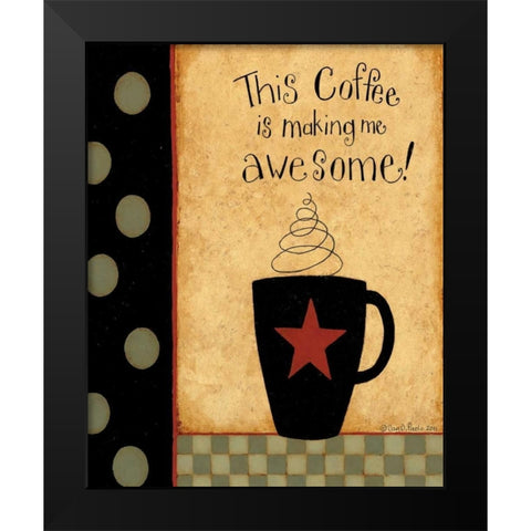 Awesome Star Black Modern Wood Framed Art Print by DiPaolo, Dan