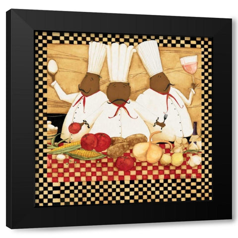 Loves To Cook Black Modern Wood Framed Art Print with Double Matting by DiPaolo, Dan