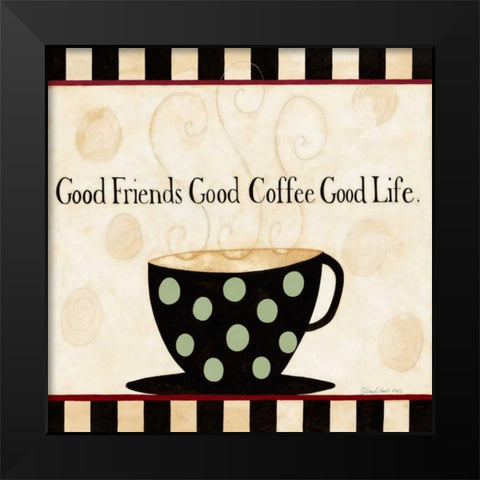 Mild Coffee Black Modern Wood Framed Art Print by DiPaolo, Dan