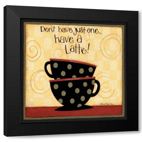 You And Me Black Modern Wood Framed Art Print with Double Matting by DiPaolo, Dan