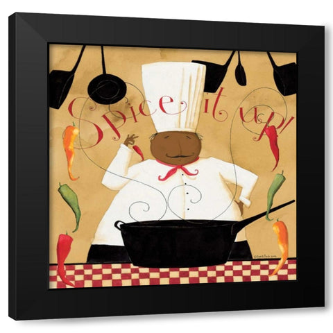 Spice It Up Black Modern Wood Framed Art Print with Double Matting by DiPaolo, Dan