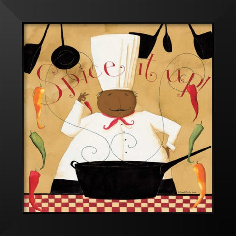 Spice It Up Black Modern Wood Framed Art Print by DiPaolo, Dan