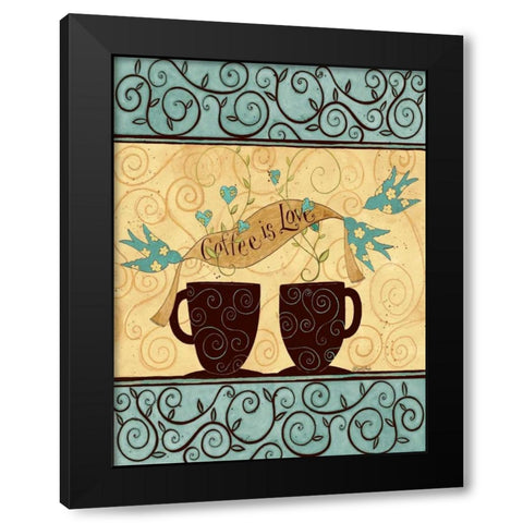 Strong Coffee Black Modern Wood Framed Art Print with Double Matting by DiPaolo, Dan