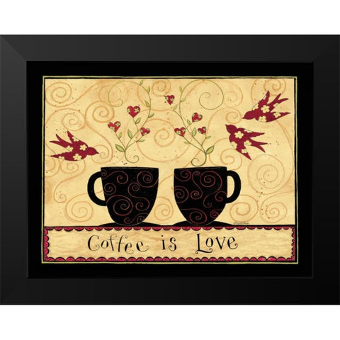Blended Coffee Black Modern Wood Framed Art Print by DiPaolo, Dan
