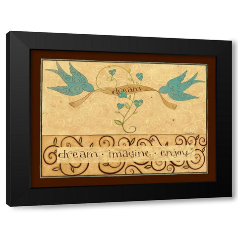 Enjoy Black Modern Wood Framed Art Print with Double Matting by DiPaolo, Dan
