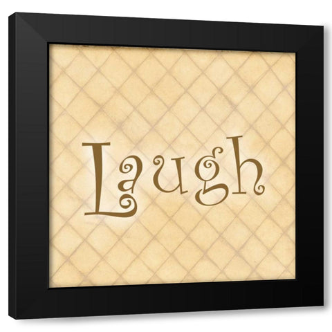 Spring Laugh Black Modern Wood Framed Art Print by DiPaolo, Dan