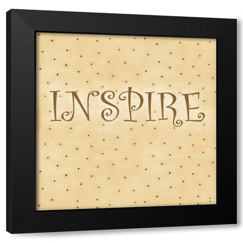 Spring Inspire Black Modern Wood Framed Art Print with Double Matting by DiPaolo, Dan