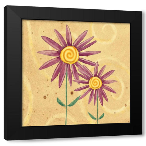 Spring Bloom Black Modern Wood Framed Art Print by DiPaolo, Dan