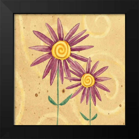 Spring Bloom Black Modern Wood Framed Art Print by DiPaolo, Dan