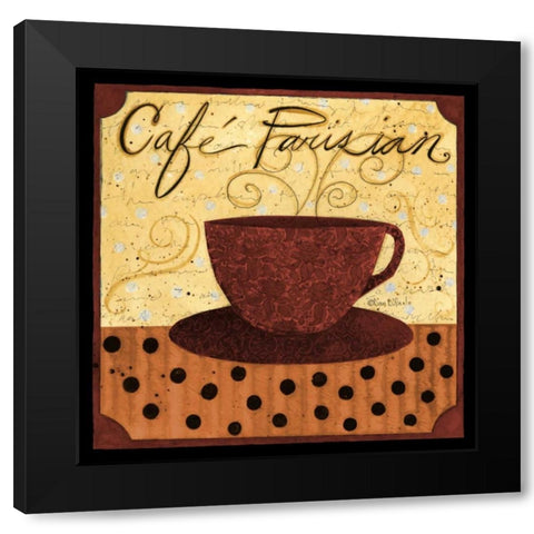 Cafe Parisian           Black Modern Wood Framed Art Print by DiPaolo, Dan
