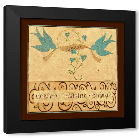 MY Coffee Black Modern Wood Framed Art Print with Double Matting by DiPaolo, Dan