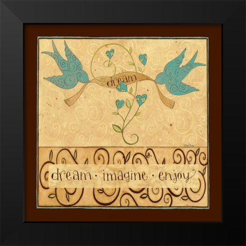 MY Coffee Black Modern Wood Framed Art Print by DiPaolo, Dan