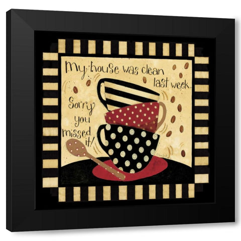 My House Black Modern Wood Framed Art Print by DiPaolo, Dan