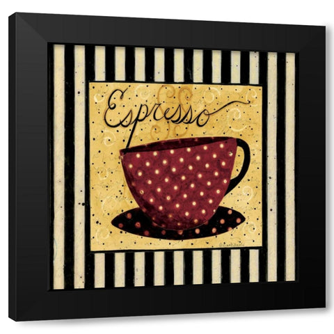 Have A Cup Black Modern Wood Framed Art Print with Double Matting by DiPaolo, Dan