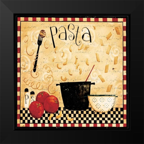 Cooking Lots Of Pasta Black Modern Wood Framed Art Print by DiPaolo, Dan