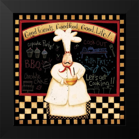 A Good Friends Black Modern Wood Framed Art Print by DiPaolo, Dan