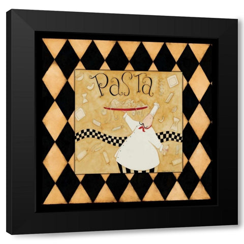 A Little Pasta Black Modern Wood Framed Art Print by DiPaolo, Dan