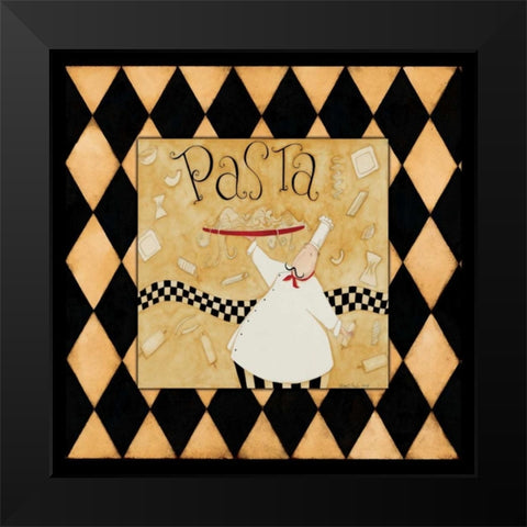 A Little Pasta Black Modern Wood Framed Art Print by DiPaolo, Dan