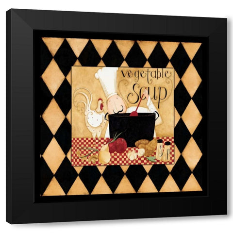 Make A Good Soup Black Modern Wood Framed Art Print by DiPaolo, Dan