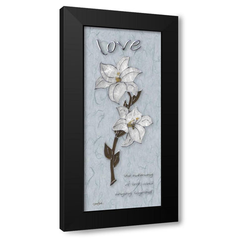 Love Lily Black Modern Wood Framed Art Print by Stimson, Diane