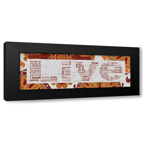 Brown Pattern Live Black Modern Wood Framed Art Print with Double Matting by Stimson, Diane