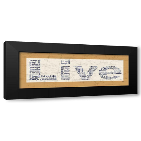 Brown Live Black Modern Wood Framed Art Print with Double Matting by Stimson, Diane