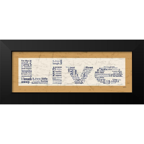 Brown Live Black Modern Wood Framed Art Print by Stimson, Diane