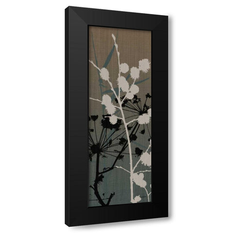 Grasses 4 Blue Black Modern Wood Framed Art Print by Stimson, Diane