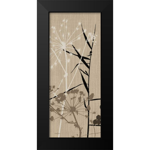 Grasses 1 Brown Black Modern Wood Framed Art Print by Stimson, Diane