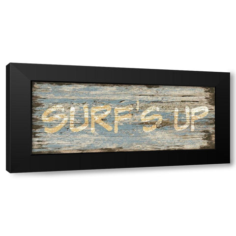 Surfs Up Black Modern Wood Framed Art Print by Stimson, Diane