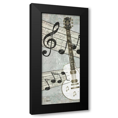 French Notes 1 Black Modern Wood Framed Art Print with Double Matting by Stimson, Diane