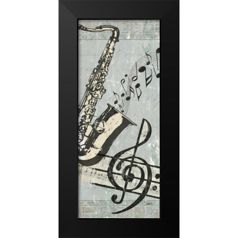 French Notes 2 Black Modern Wood Framed Art Print by Stimson, Diane