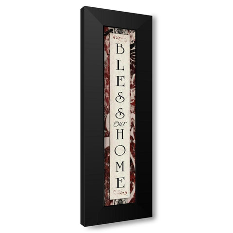 Bless Panel Black Modern Wood Framed Art Print by Stimson, Diane