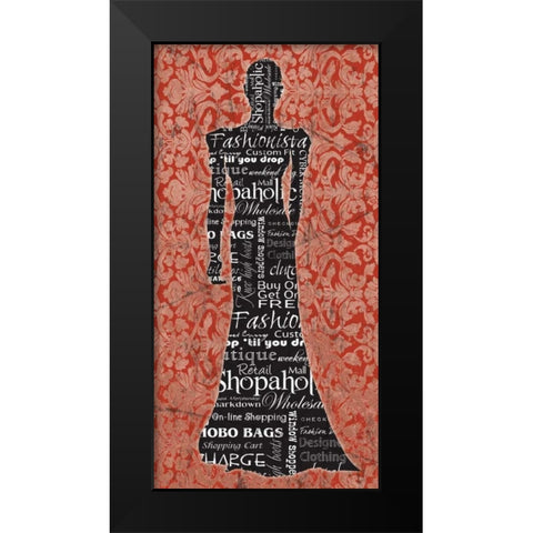 Runway 1 Black Modern Wood Framed Art Print by Stimson, Diane