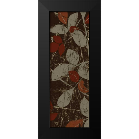 Leafy Autumn 1 Black Modern Wood Framed Art Print by Stimson, Diane
