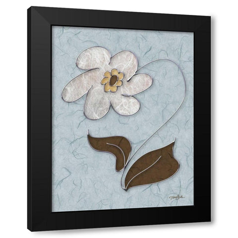 Funky Daisy 2 Black Modern Wood Framed Art Print by Stimson, Diane
