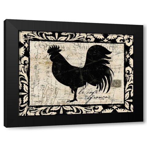 Le Cafe Francais Black Modern Wood Framed Art Print by Stimson, Diane