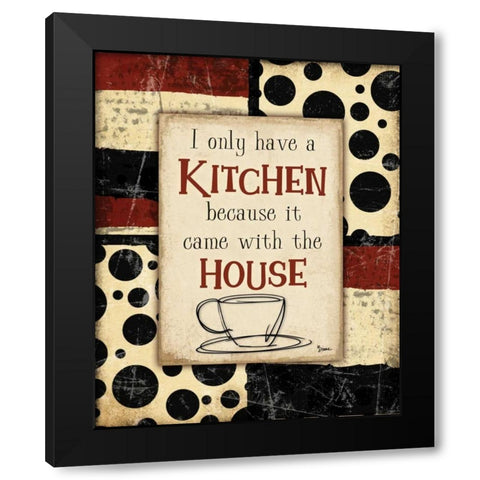 Kitchen House Black Modern Wood Framed Art Print with Double Matting by Stimson, Diane