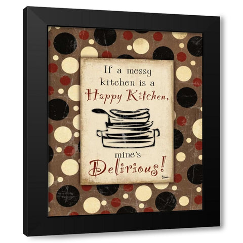 Kitchen Delirious Black Modern Wood Framed Art Print by Stimson, Diane
