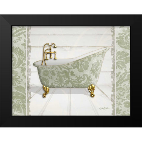 Damask Tub 1 Black Modern Wood Framed Art Print by Stimson, Diane