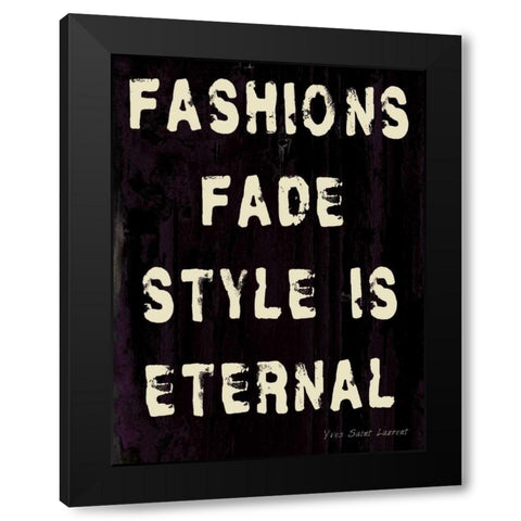 Fashion YSL Black Modern Wood Framed Art Print with Double Matting by Stimson, Diane