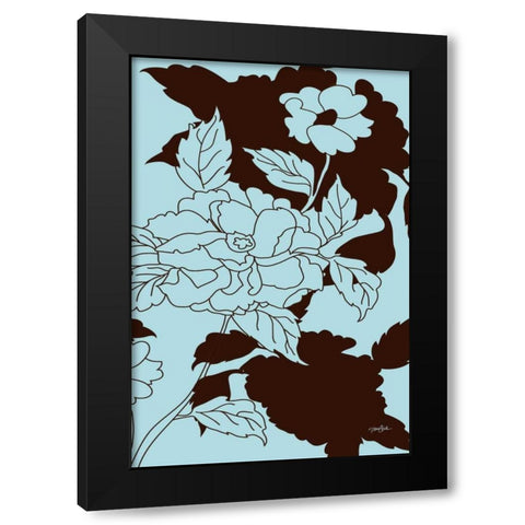 Cabella 2 Black Modern Wood Framed Art Print with Double Matting by Stimson, Diane