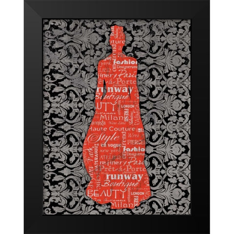 Runway 2 Black Modern Wood Framed Art Print by Stimson, Diane